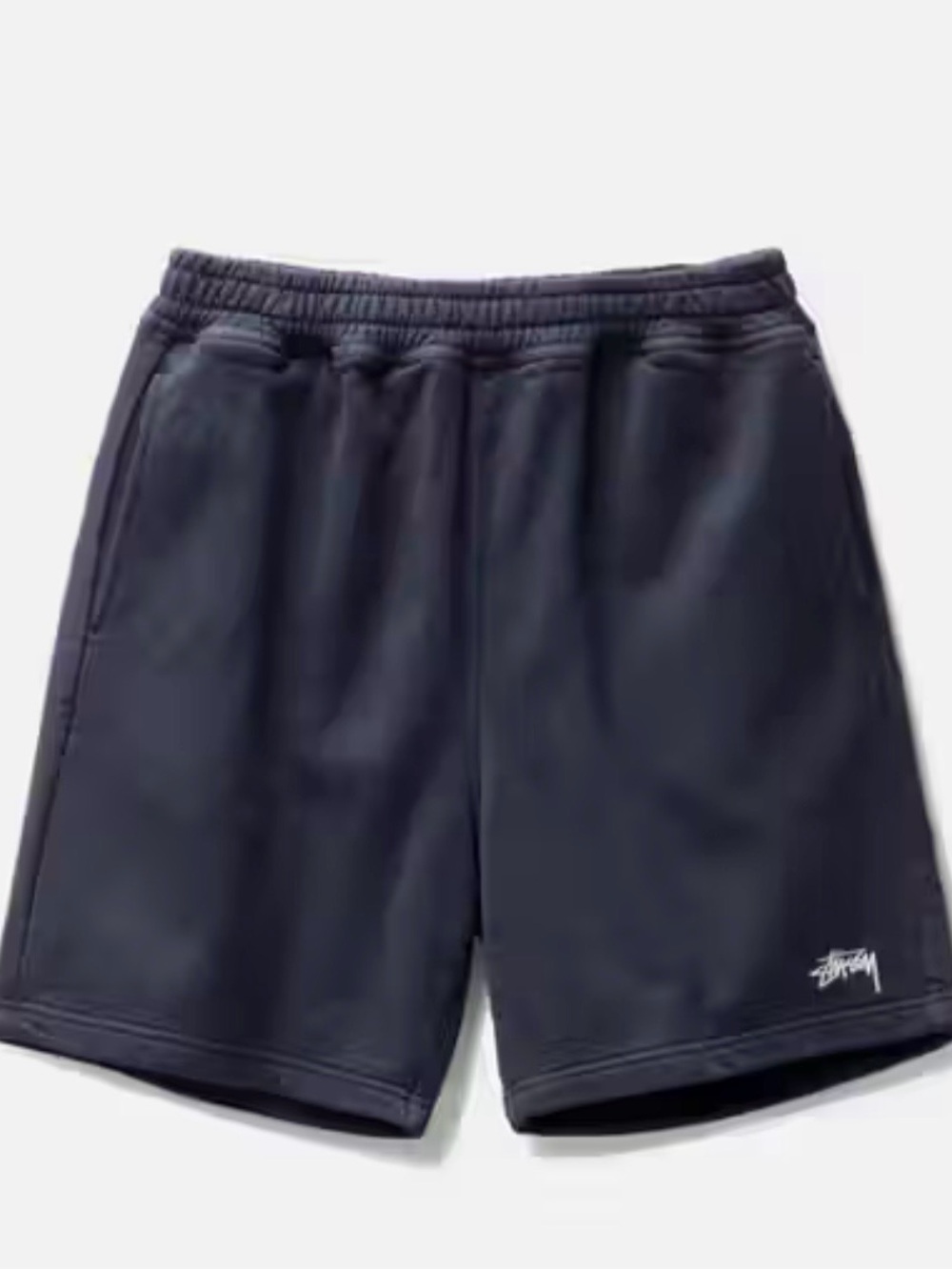 Mens Stussy Stock Logo Cotton Shorts Size Medium Black